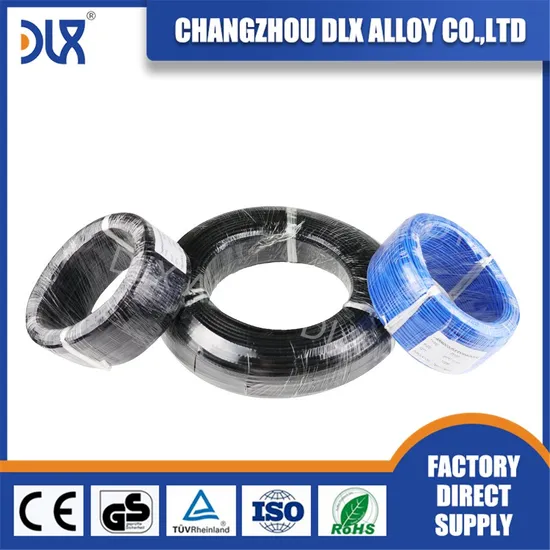 Filo/cavo di estensione/compensazione per termocoppia tipo Nicr/Nial in PTFE/PVC/PFA/fibra di vetro